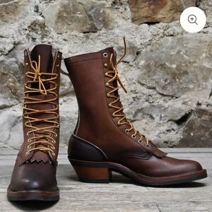 Hathorn White's Mule Packer Boots Size 7D Brown Leather Explorer